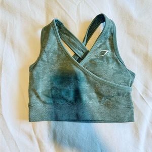 GYMSHARK Camo Sports Bra in Small